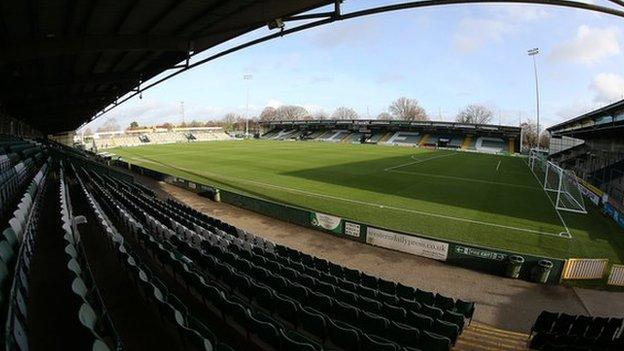 Huish Park, home of Yeovil Town FC