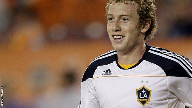 Jack McBean in action for LA Galaxy