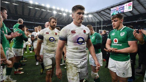 England lose to Ireland at Twickenham