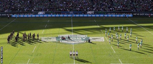 Ireland face the haka