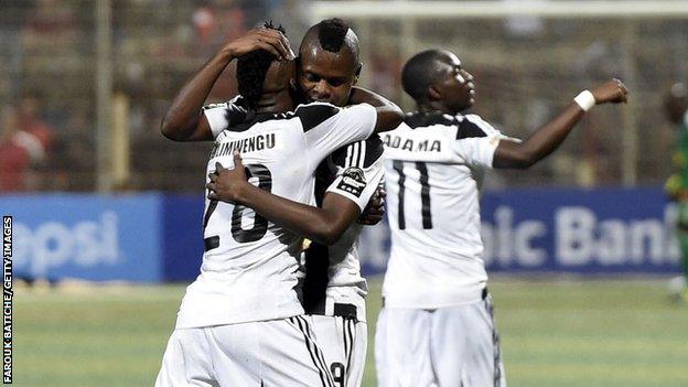 TP Mazembe celebrate