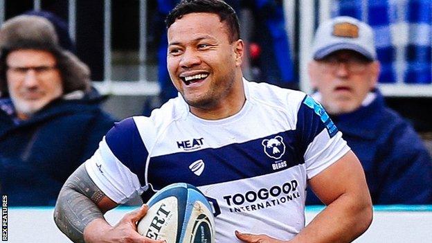 Bristol's Samoa international Alapati Leiua scored his first try since the World Cup