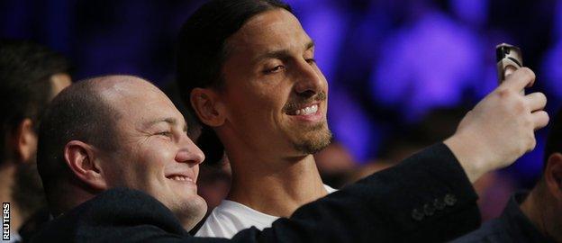 Zlatan Ibrahimovic (right)