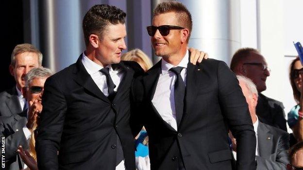 Justin Rose and Henrik Stenson