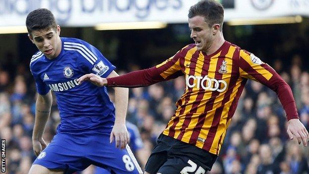 Andy Halliday was part of the Bradford side that knocked Chelsea out of the FA Cup