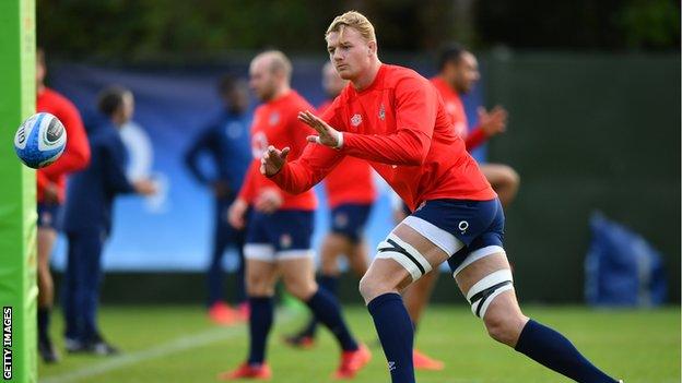 David Ribbans at England training