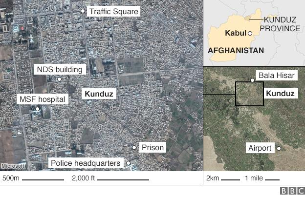 Kunduz map