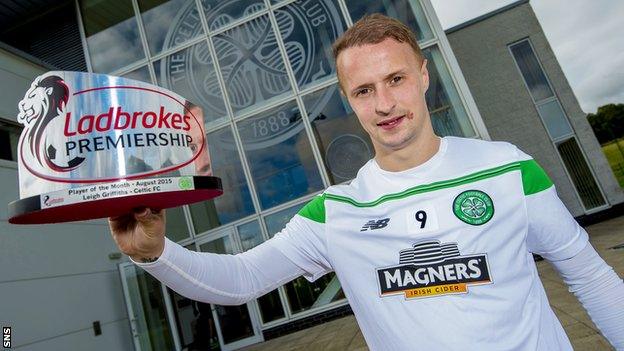 Celtic striker Leigh Griffiths