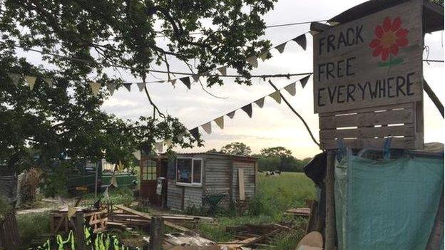 Anti-fracking camp