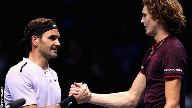 Roger Federer and Alexander Zverev