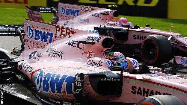 Sergio Perez and Esteban Ocon