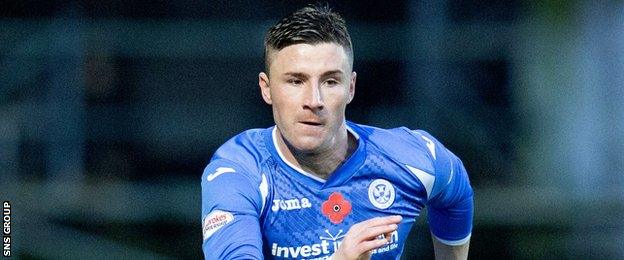 St Johnstone forward Michael O'Halloran