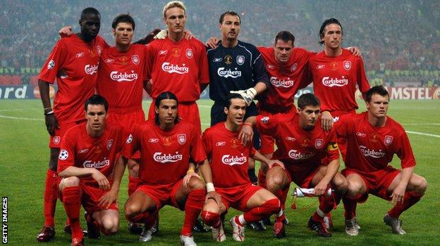 Liverpool's starting XI against AC Milan