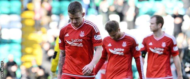 Aberdeen have picked up just one point from their last five league games