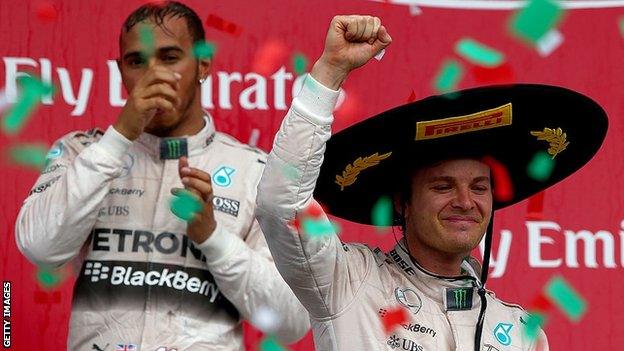 Hamilton and Rosberg