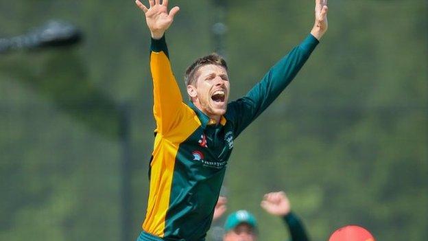 Ollie Newey in action in previous match