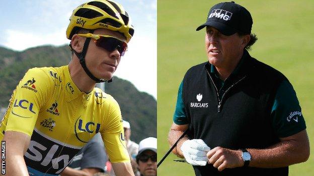 Chris Froome and Phil Mickleson