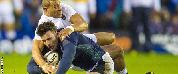 Matt Scott playing against England in 2016