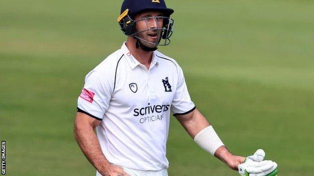 Pieter Malan's previous highest score in eight Championship innings for Warwickshire was 32, also against Worcestershire: at Edgbaston in May