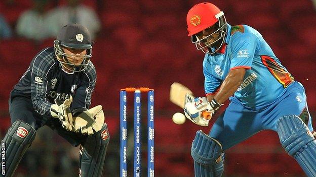 Scotland's Matthew Cross and Afghanistan's Mohammad Shahzad