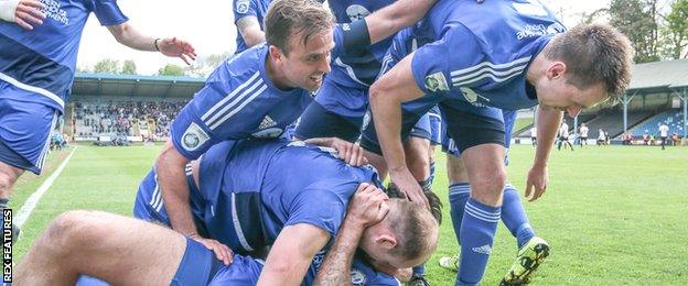 FC Halifax celebrate