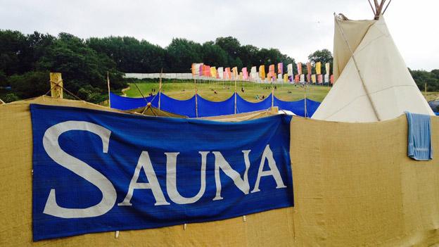 Glastonbury sauna