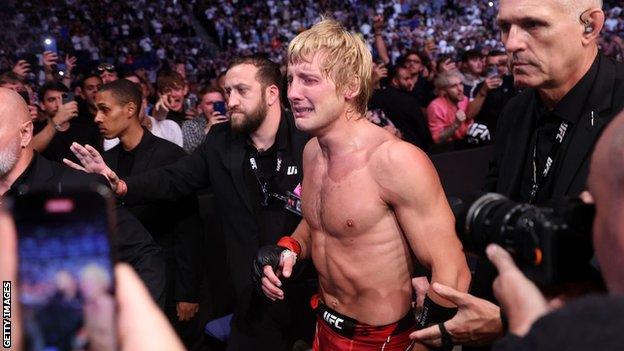 Paddy Pimblett is in tears as he leaves the arena