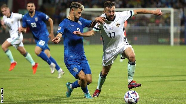 Conor McMenamin made his Northern Ireland debut in June's Nations League quadruple-header