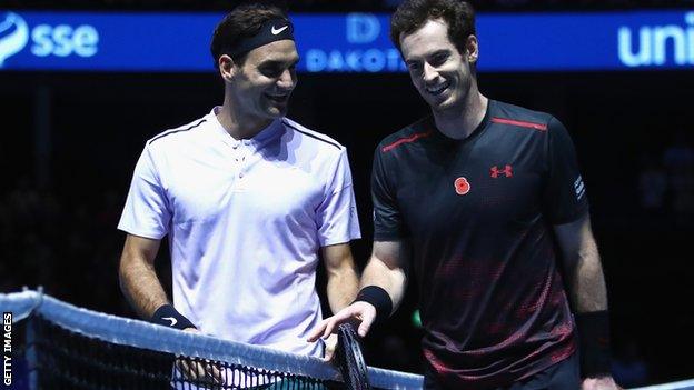 Roger Federer and Andy Murray