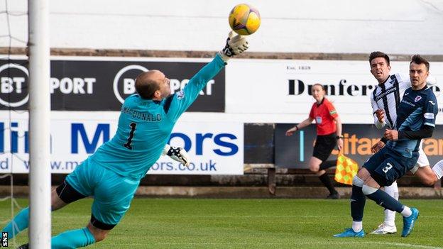 Goalkeeper Jamie MacDonald was on form as Raith Rovers left with a draw