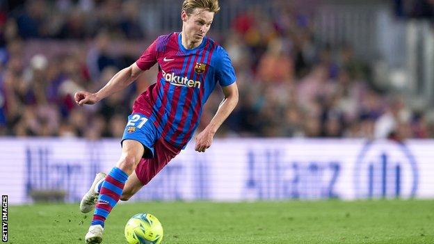 Frenkie de Jong playing for Barcelona