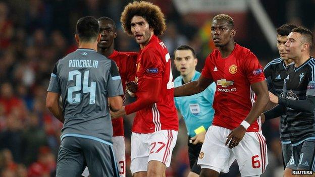 Manchester United scrape past Celta Vigo