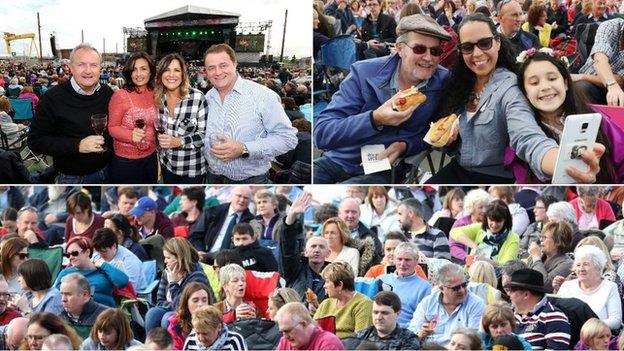 Crowds at the Belfast Proms 2016