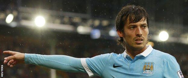 Manchester City playmaker David Silva