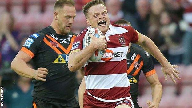 Wigan winger Joe Burgess was the architect of both centre Oliver Gildart's tries