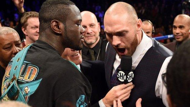 Deontay Wilder and Tyson Fury