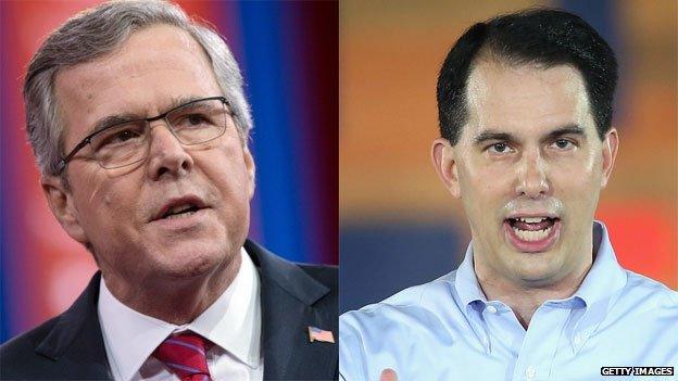 Jeb Bush and Scott Walker