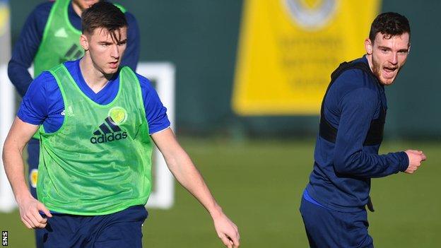 Kieran Tierney and Andrew Robertson