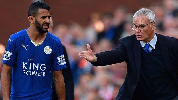 Claudio Ranieri and Riyad Mahrez