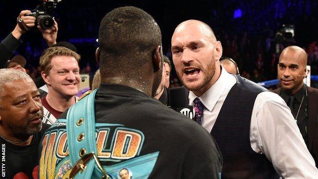 Tyson Fury and Deontay Wilder