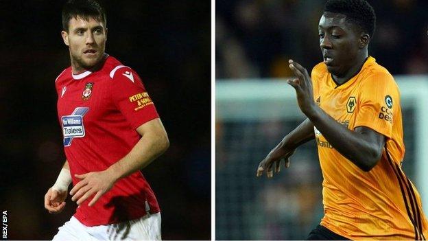 Bobby Grant (left) has scored eight times for Wrexham this season while all of Benny Ashley-Seal's four goals for Wolves have come in the EFL Trophy for their Under-21s