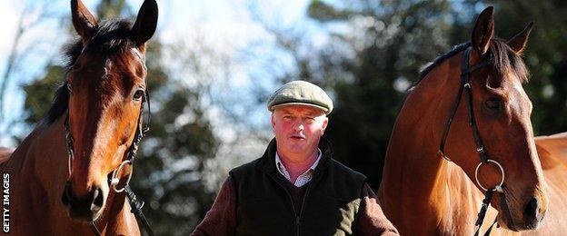 Colin Tizzard with Thistlecrack and Cue Card