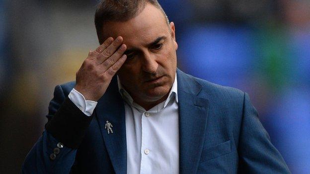 Former Sheffield Wednesday boss Carlos Carvalhal looks rueful