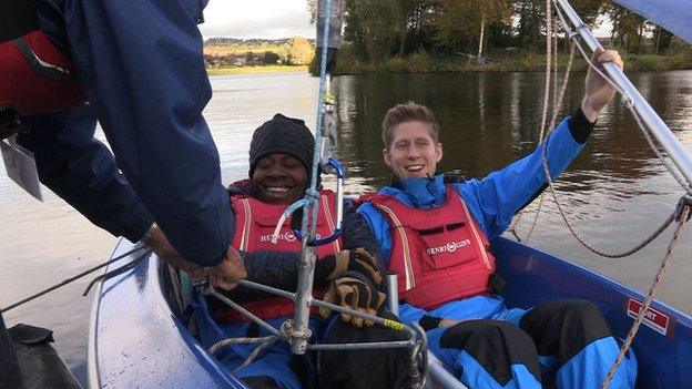 Goz and Ross finish sailing