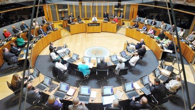 Welsh assembly Senedd chamber