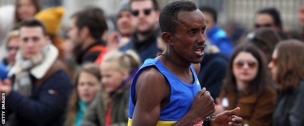 Tsegai Tewelde runs for Shettleston Harriers in Glasgow