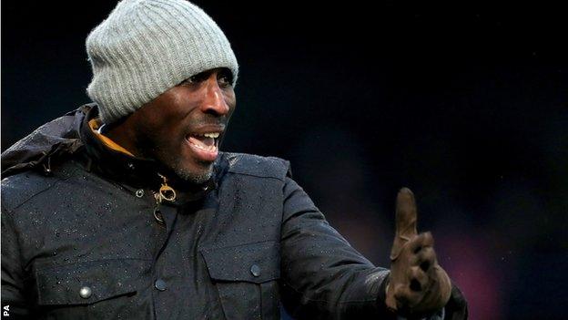 Macclesfield boss Sol Campbell