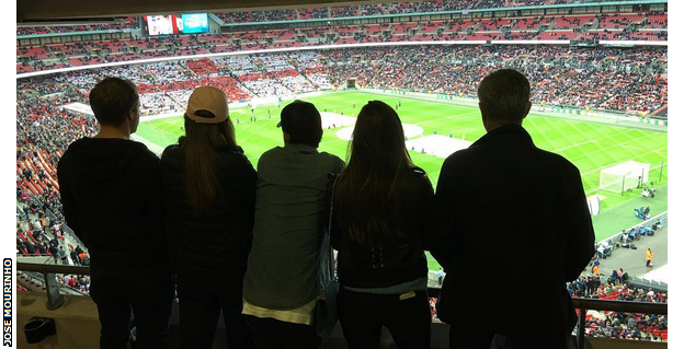 Jose Mourinho at Wembley