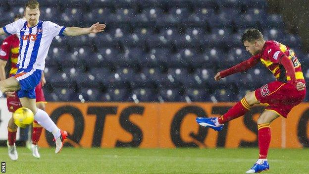 Robbie Muirhead scores for Partick Thistle