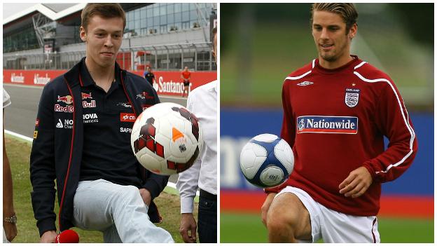 Daniil Kvyat and David Bentley